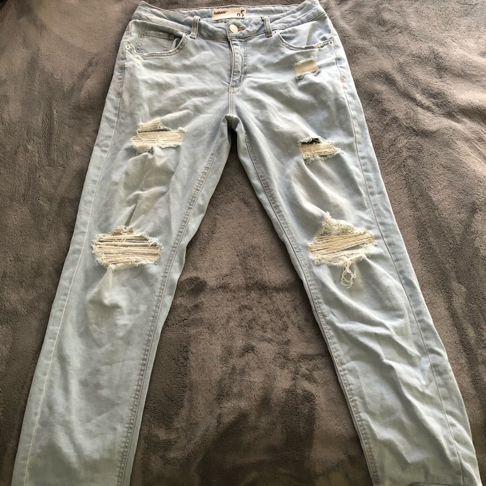 Garage light wash boyfriend jeans